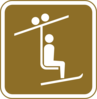 Ski Lift Sign Clip Art